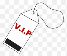 Etiqueta Vip Roja Y Negra - Important People Clipart Emoji