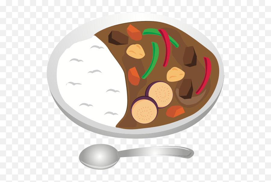Curry And Rice - Curry And Rice Clipart Emoji,Magnifying Glass Fish Emoji