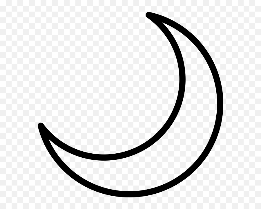 Openmoji - Clip Art Emoji,Crescent Emoji