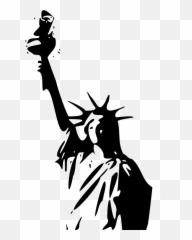 Statue New York Freedom The Of - Silhouette Transparent Liberty Emoji