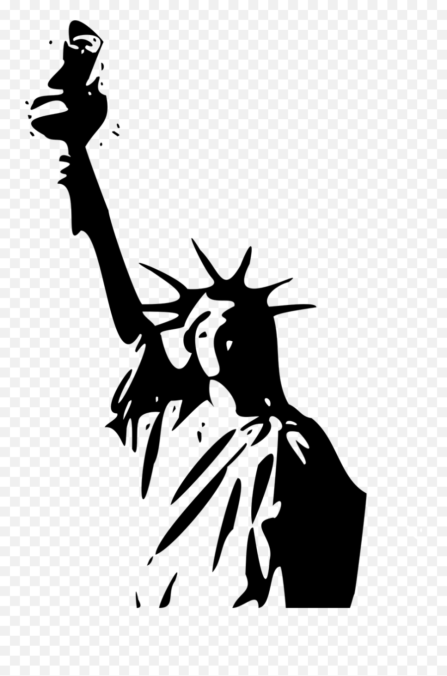 Statue New York Freedom The Statue Of - Silhouette Transparent Statue Of Liberty Emoji,New York City Emoji