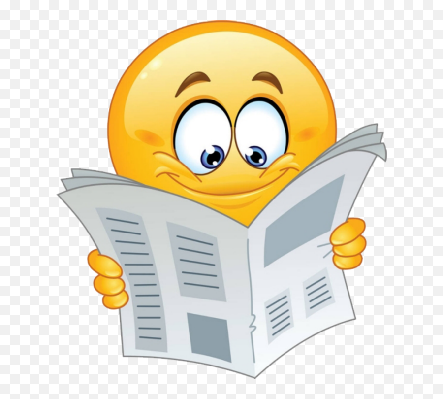 Mq Yellow Smile Reading Emoji Emojis - Student Importance Of Newspaper Essay,Reading Emoji