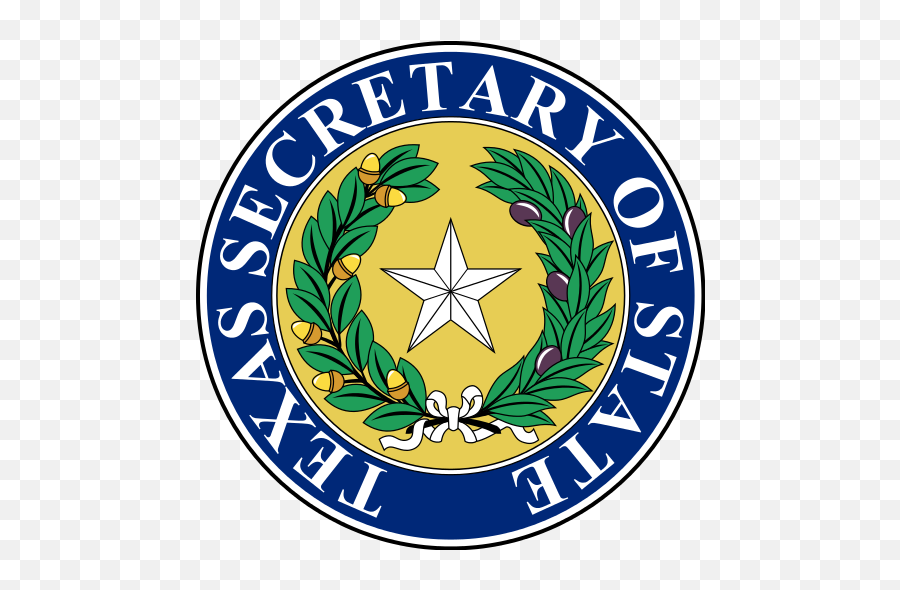 Seal Of Texas Secretary Of State - Secretary Of State Symbol Emoji,Texas Flag Emoticon