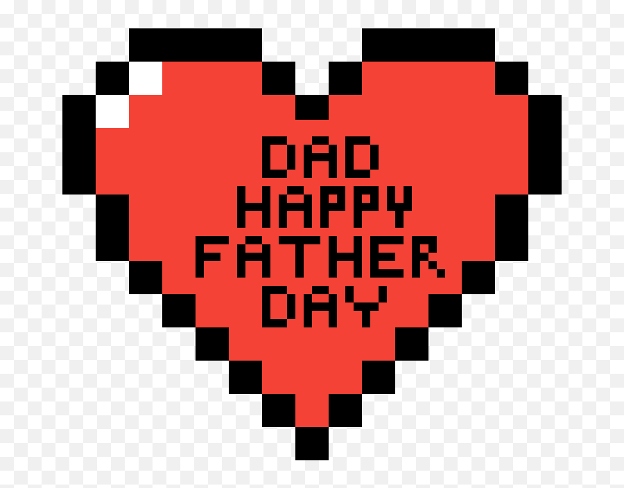 Pixilart - Heart Icon Pixel Png Emoji,Happy Father's Day Emoticons