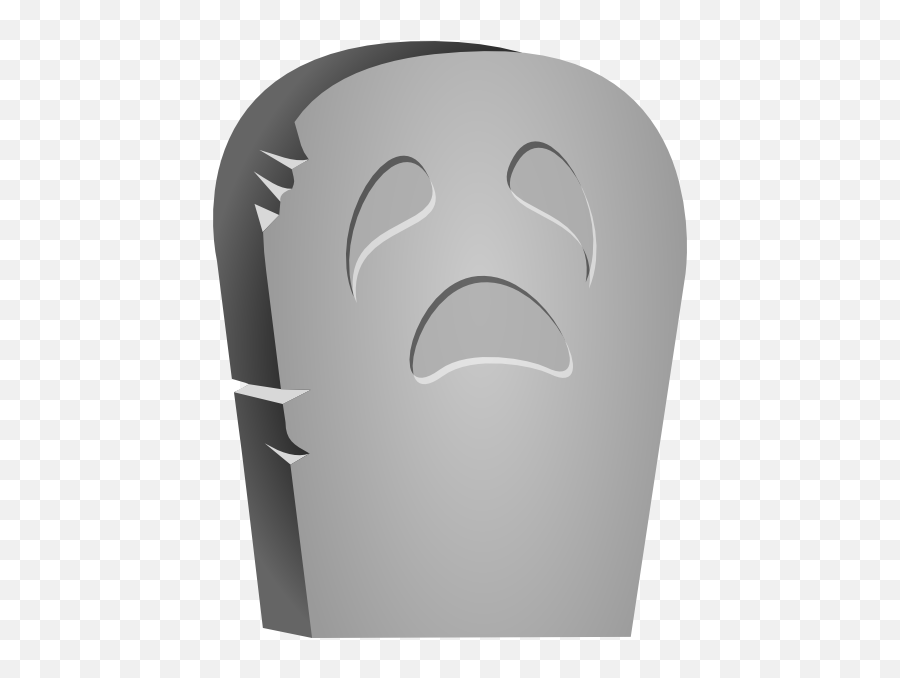 Sad Face Clip Art At Clker - Blank Tombstone Transparent Emoji,Tombstone Emoticon