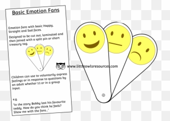Free Basic Emotion Fans Early Years - Smiley Emoji