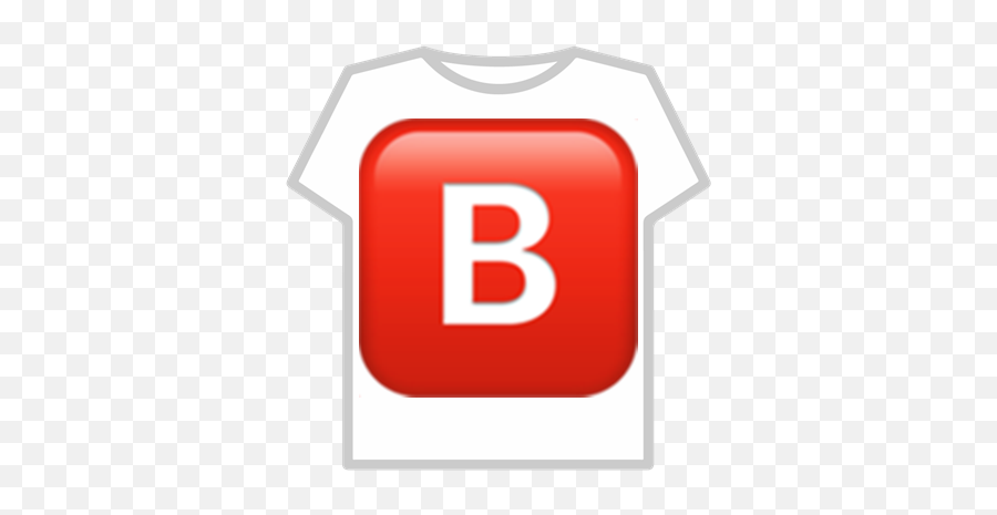 B Emoji - Builderman Roblox T Shirt,Red B Emoji