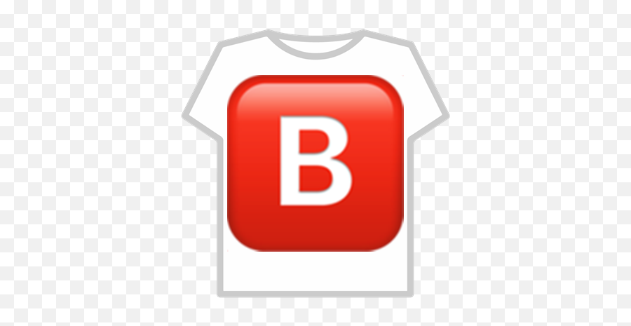 B Emoji Builderman Roblox T Shirt Red B Emoji Free Transparent Emoji Emojipng Com - b shirt roblox