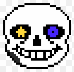 Ink Sans Head - Sans Pixel Art Emoji,Sans Emoji