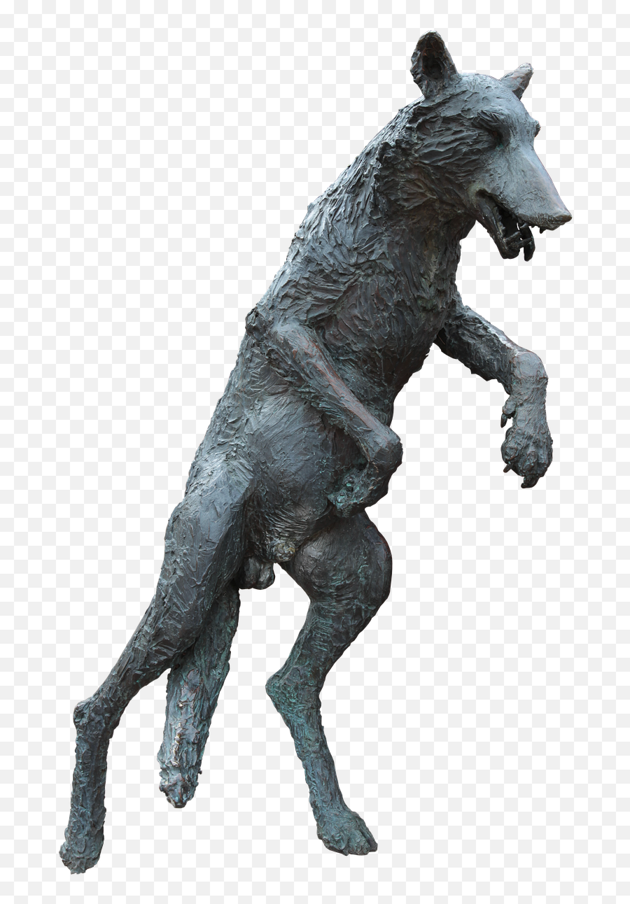 Bronze Sculpture Marketplace Wolf Hagen - Statue Emoji,Wolf Howling Emoji