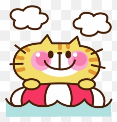 Cat Animal Sea Bathing Clipart Free Download Creazilla - Oksmith Clipart Emoji,Cat Emoticon