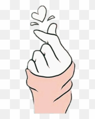 Hand Snapping With Heart Transparent - Drawings Of Emoji