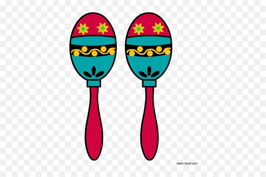 Free Mexican Clip Art Images And Illustrations - Mexican Photo Booth Prop Emoji,Maracas Emoji