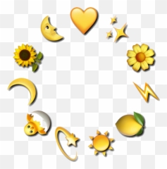 Emoji Emojis Yellowemojis Emojicombos - Aesthetic Transparent Background