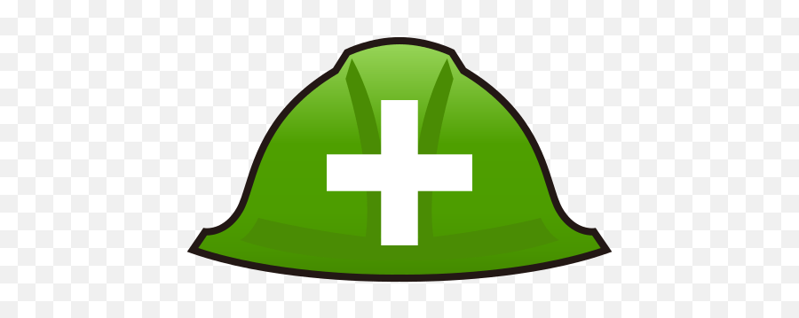 Helmet With White Cross Emoji For Facebook Email Sms - Cross,Emoji Cross