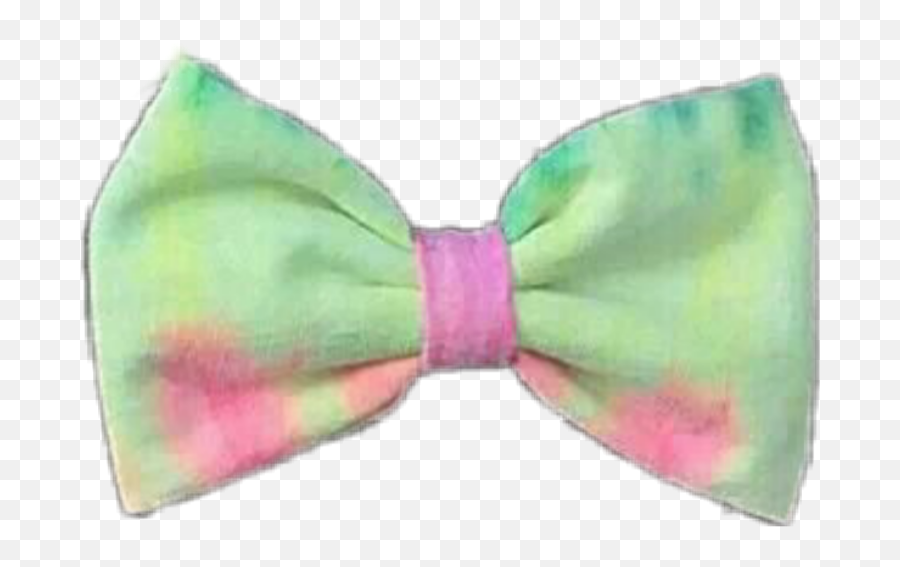 Pink Yellow Green Bow Tie Bowtie Formal - Satin Emoji,Bowtie Emoji