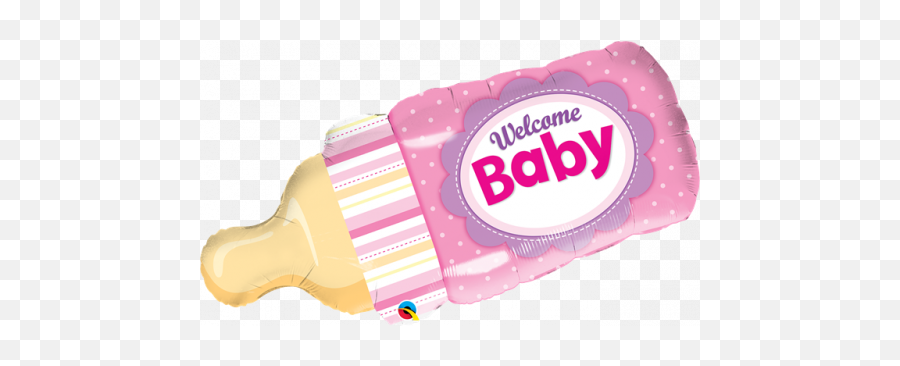 Baby Bottle Supershape - 16472 Qualatex Emoji,House And Balloons Emoji