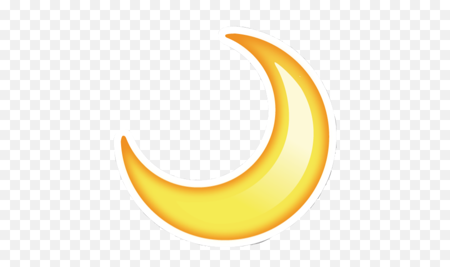 Crescent Moon Emoji Transparent - Moon Emoji Transparent Background,Moon Emoji