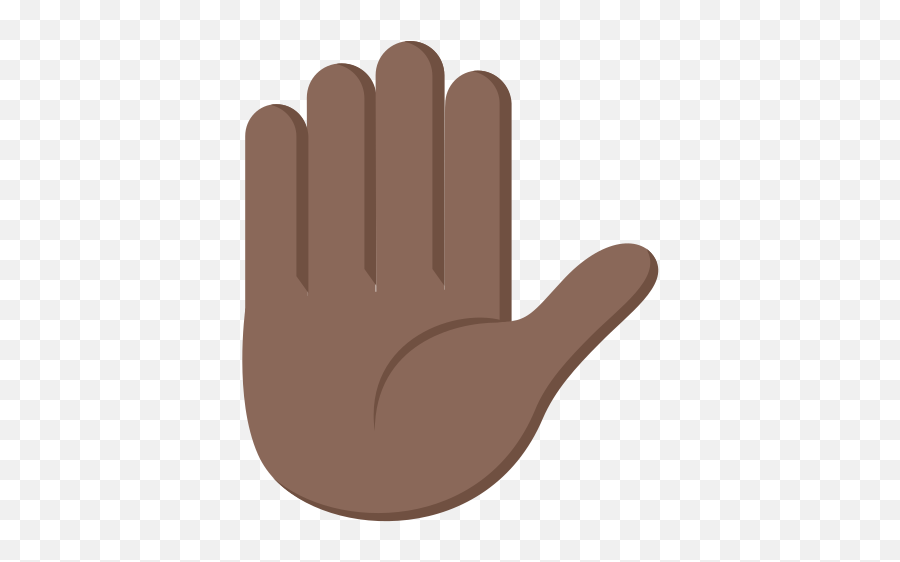 Raised Hand Dark Skin Tone Emoji High Definition Big - Raised Black Emoji Hands,Emojidex