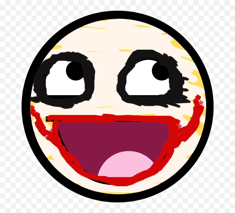 Smiliesftw - Awesome Face Joker Emoji,Squinty Eyes Emoji