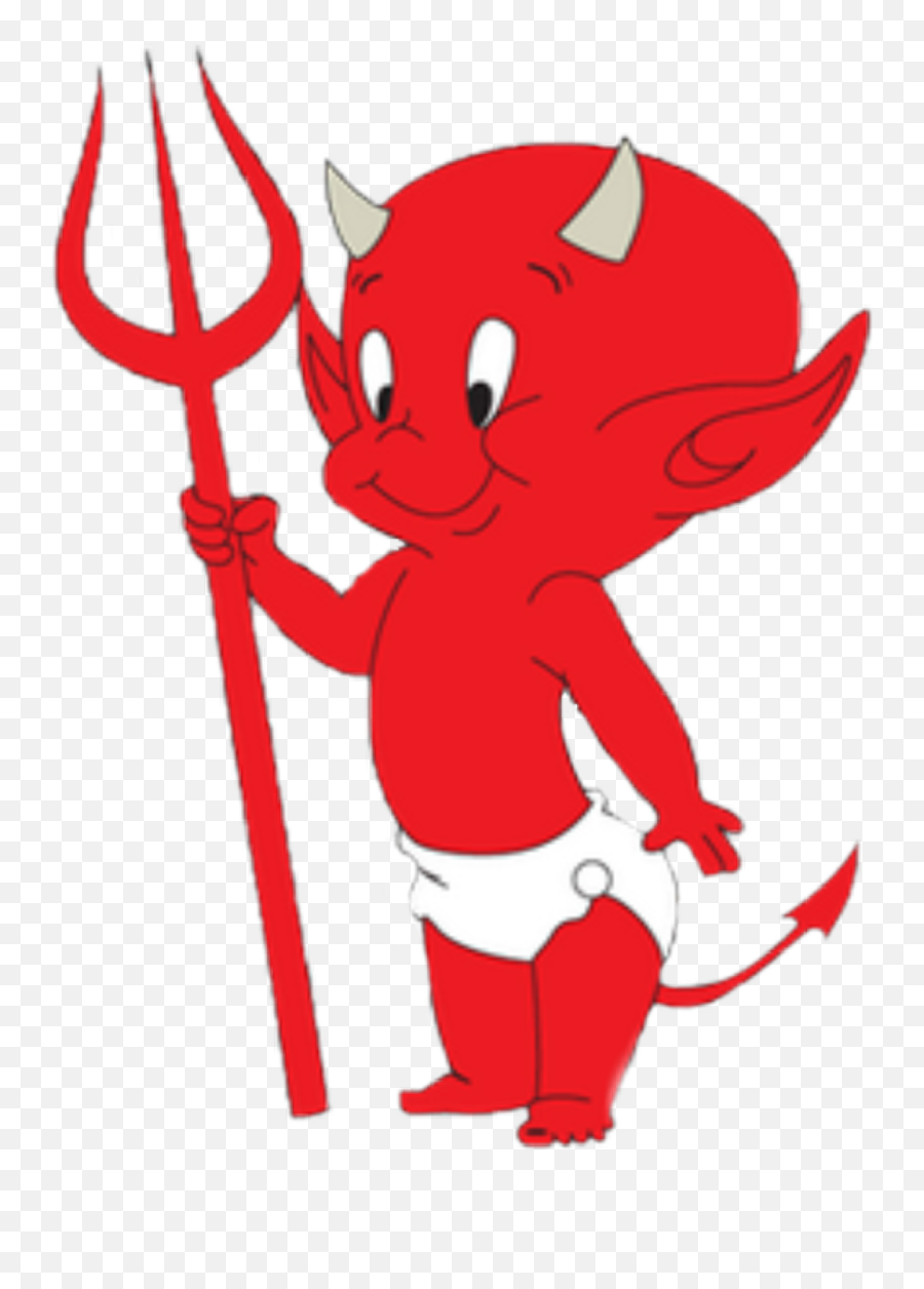 Demon - Cartoon Little Devil Emoji,Fire Devil Girl Emoji