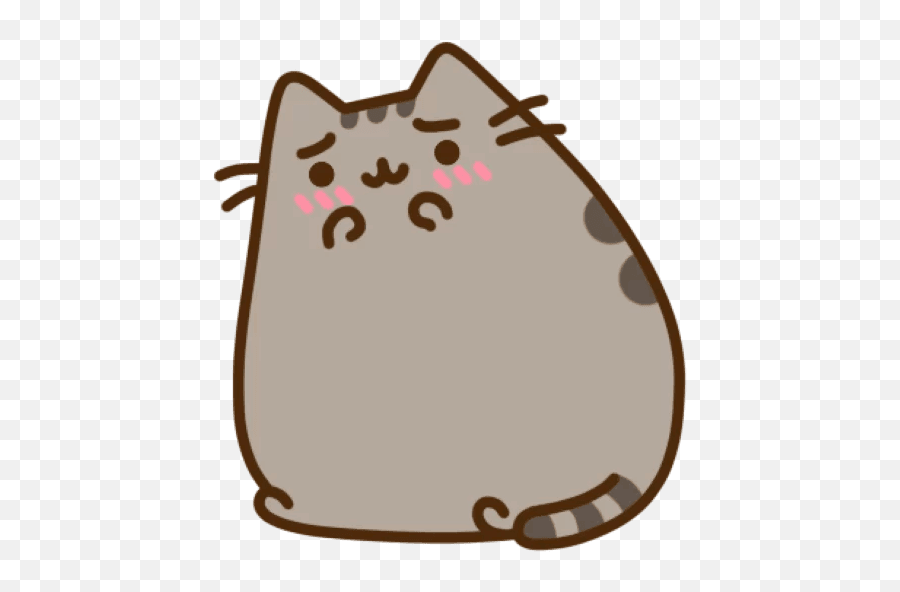 Download Medium Telegram Sticker Pusheen Cat Sized To Hq Png - Pusheen Stickers Emoji,Pusheen The Cat Emoji
