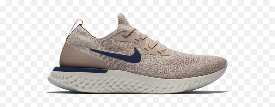 Nike Epic React Flyknit - Epic React Beige Blue Emoji,Running Shoe Emoji