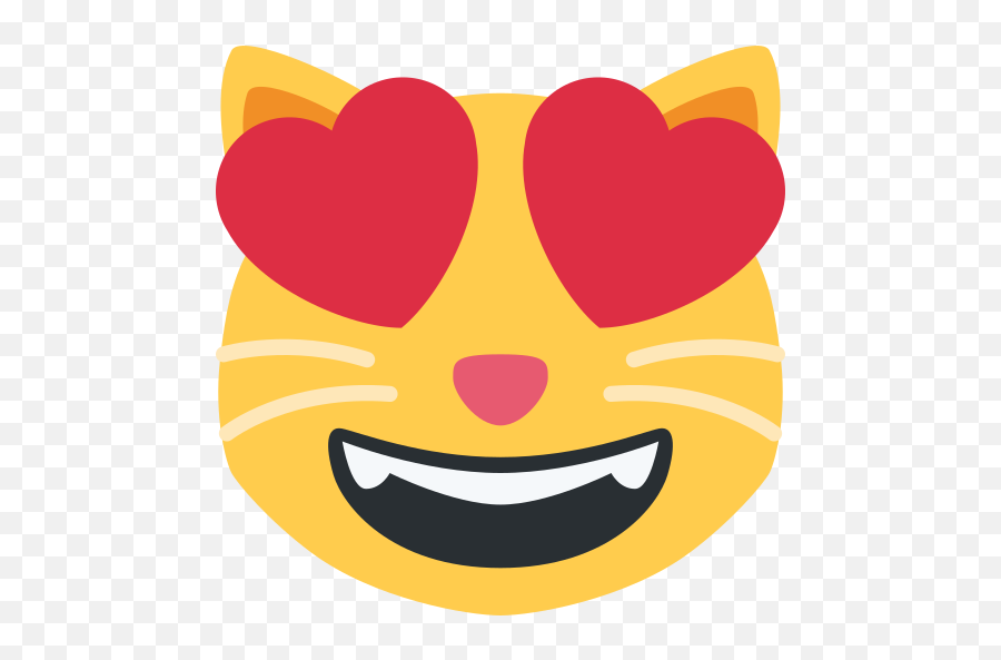 Smiling Cat With Heart - Emoji Gato Enamorado,Heart Eyes Emoji Png