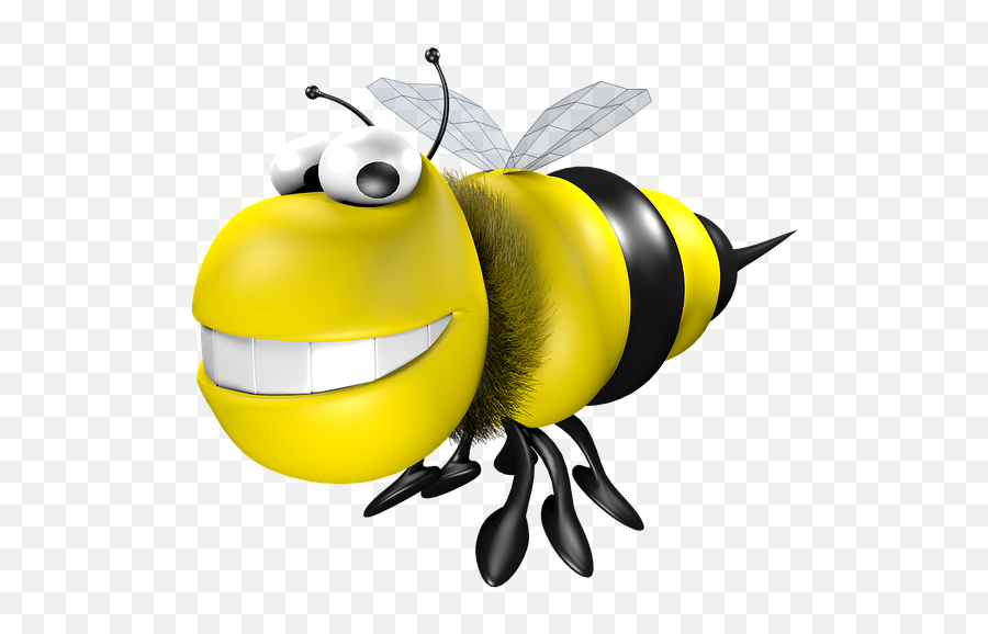 Bees Cartoon 3d - Bee Emoji,Bee Emoticon