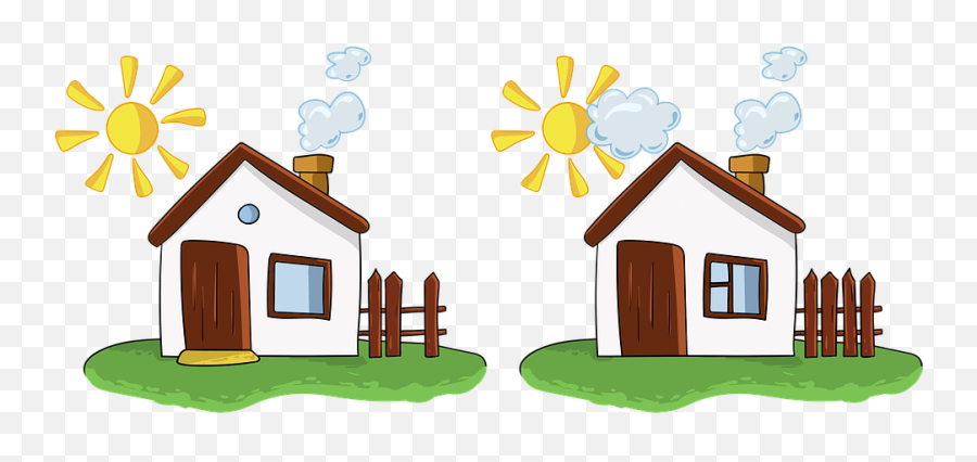 House Houses Spot The Difference - Spot The Difference Houses Emoji,Real Estate Emojis