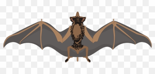 Bat Clipart - With Wings Spread Emoji