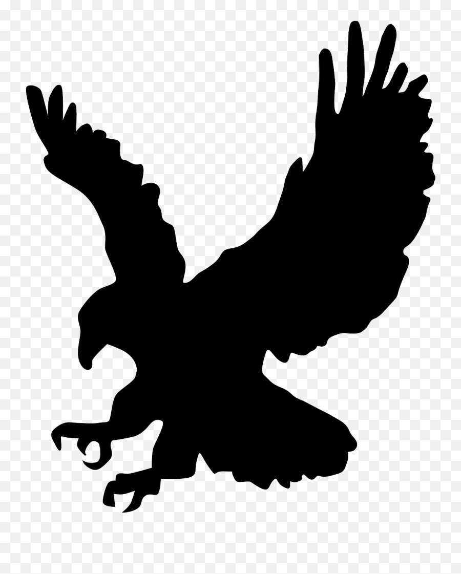 Hawk Silhouette Eagle Bird Of Prey Bird - Eagle Clip Art Emoji,Albanian Eagle Emoji