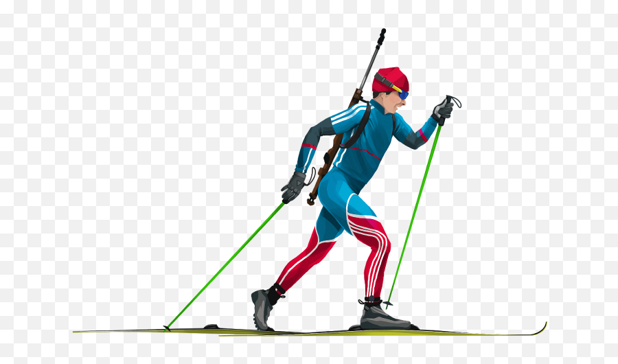 Cross Country Skiing Illustration - Cross Country Skiing Png Emoji,Cross Country Emoji