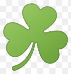 Shamrock Emoji - Trebol Emoji Png,Plant Emoji
