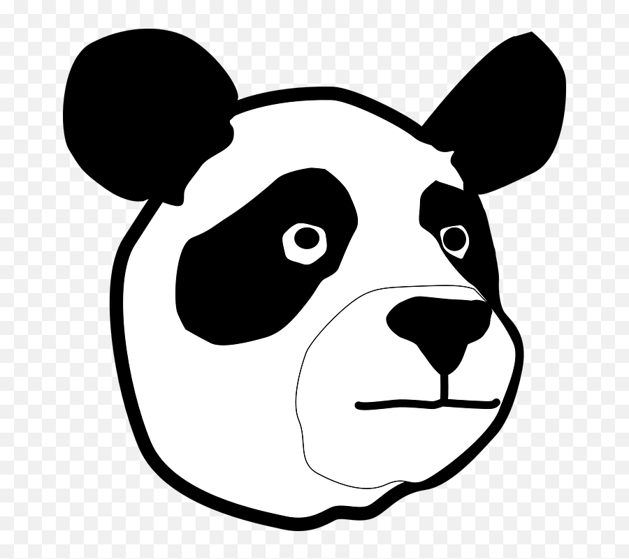 Free Black Bear Bear Illustrations - Panda Bear Head Emoji,Panda Emoji