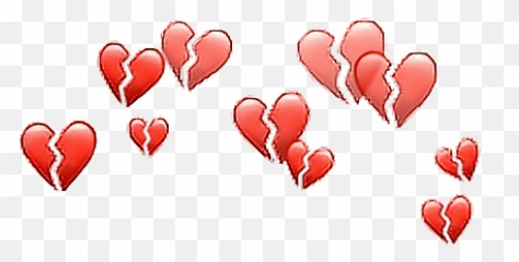 F4f Spam Comment Like4like Sticker Featureme Hi Notific - Broken Heart Emoji Transparent,Heart Emoji Spam