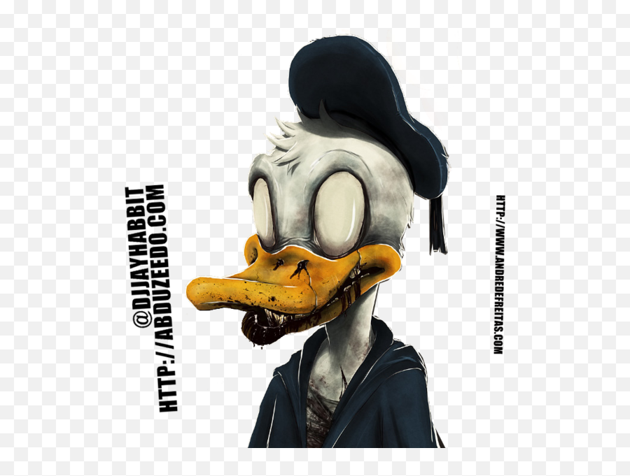 Evil Donald Duck - Zombie Donald Duck Emoji,Donald Duck Emoji
