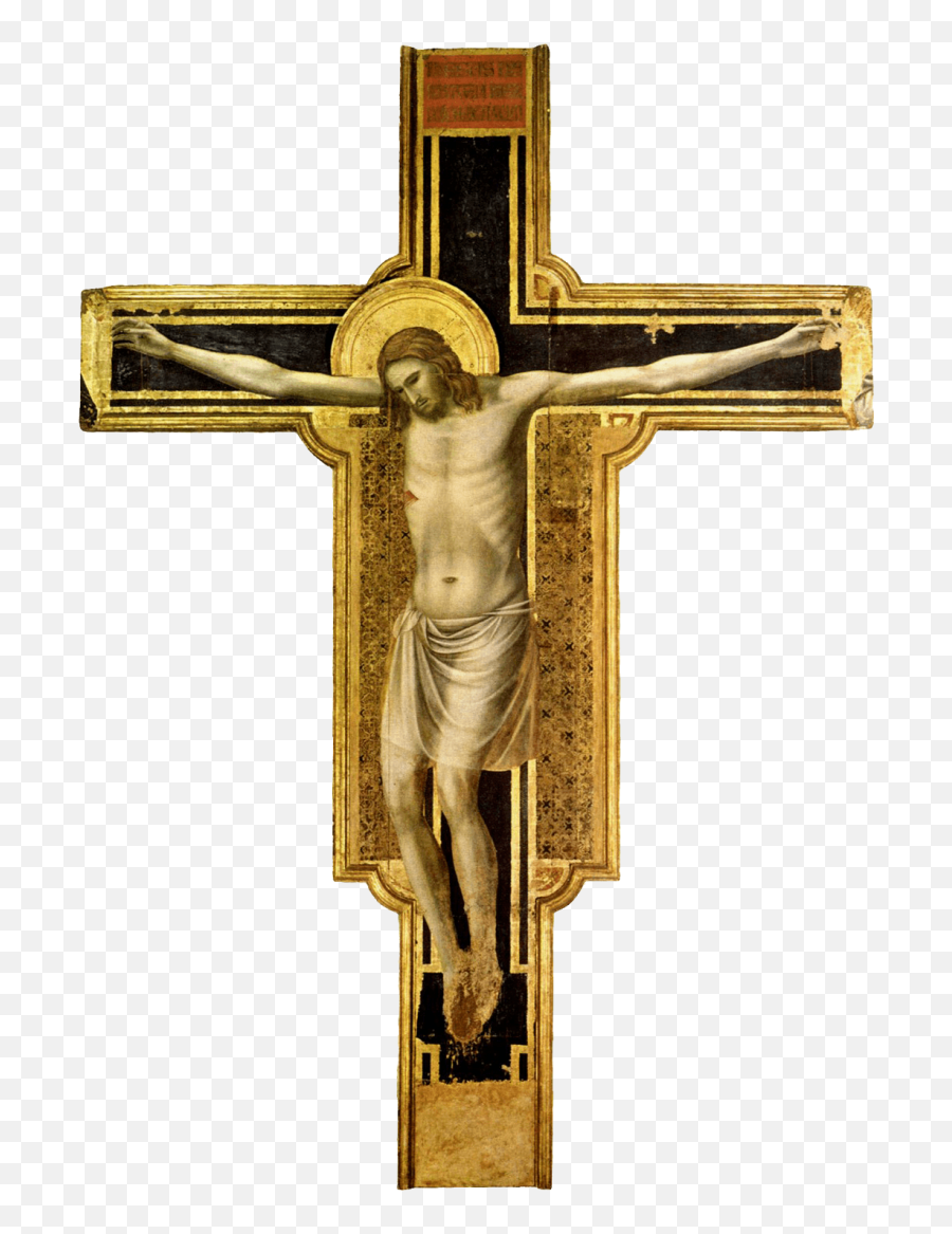 Jesus Christ Themes In Art - Crucifixion Louvre Giotto Emoji,Jesus Cross Emoji Symbol