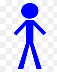 Stick Figure Clip Art Hd Png Download - Man Cartoon Emoji
