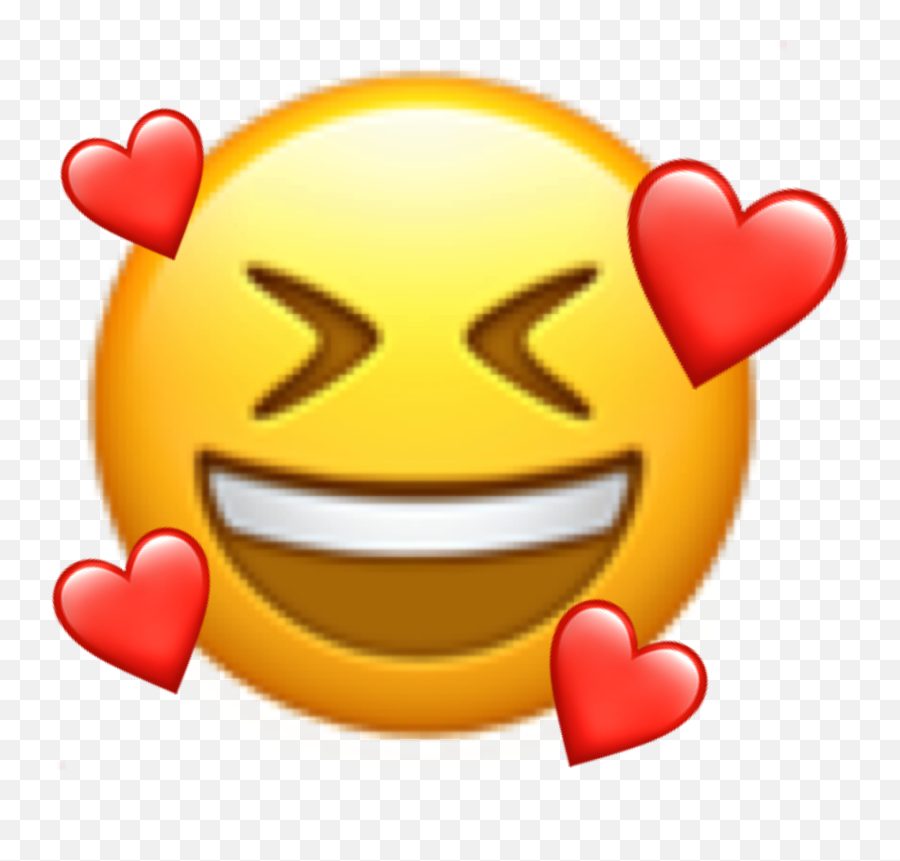 Sticker Emoji Love Sticker - Happy,Haha Emoji
