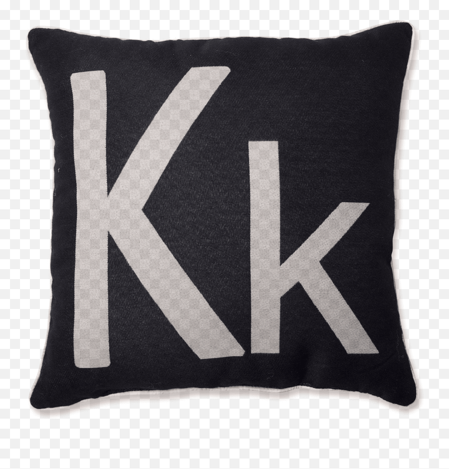 Pillow Perfect Initial Throw Pillow Kk - Decorative Emoji,Kemoji
