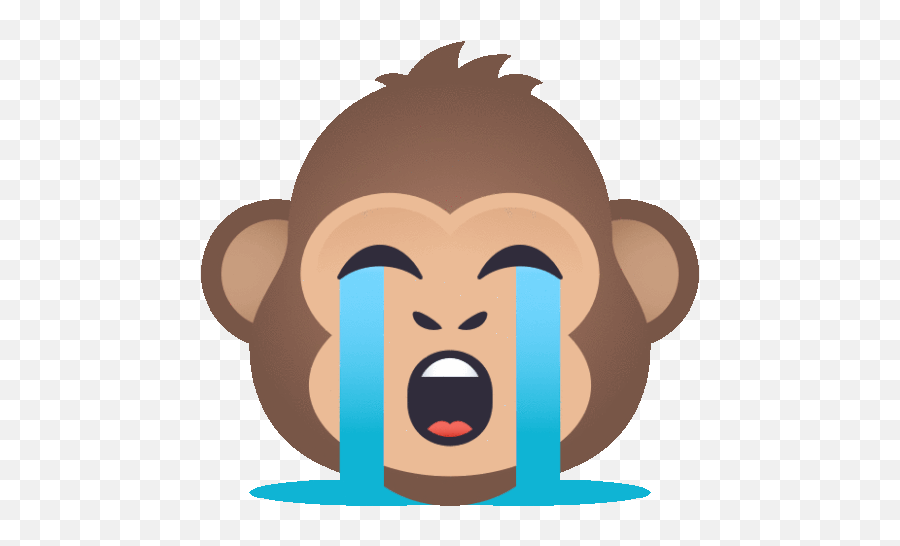 Crying Monkey Joypixels Gif - Cryingmonkey Monkey Joypixels Discover U0026 Share Gifs Monkey Blowing Kiss Emoji,Yoyo Emoji