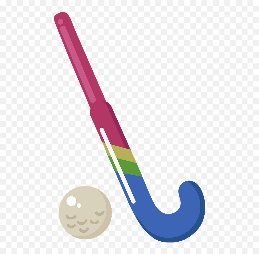 Field Hockey Stick And Ball Clipart - Hockey Sticks Ball Clipart Emoji,Hockey Stick Emoji