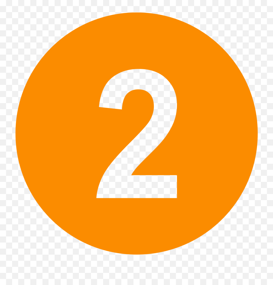 Fileeo Circle Orange Number - 2svg Wikimedia Commons Numbers In Red Circle Png Emoji,Number 2 Emoji