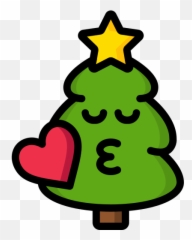 Kiss - Clip Art Emoji,Christmas Emoticons