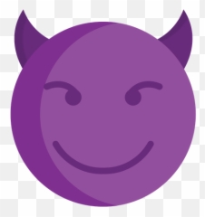 Smiling Face With Horns Emoji Icon Of - Smiley,Emoji With Monocle
