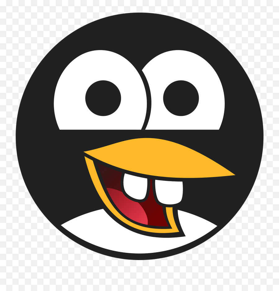 Avatar Beak Beginner Black Cute - Penguin Head Cartoon Png Emoji,Upset Emoji