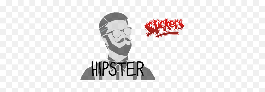 Stickers De Hipsters Para Whatsapp - Illustration Emoji,Emoticonos Para Wasap Gratis