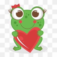 8562 Frog Free Clipart - Valentine Emoji