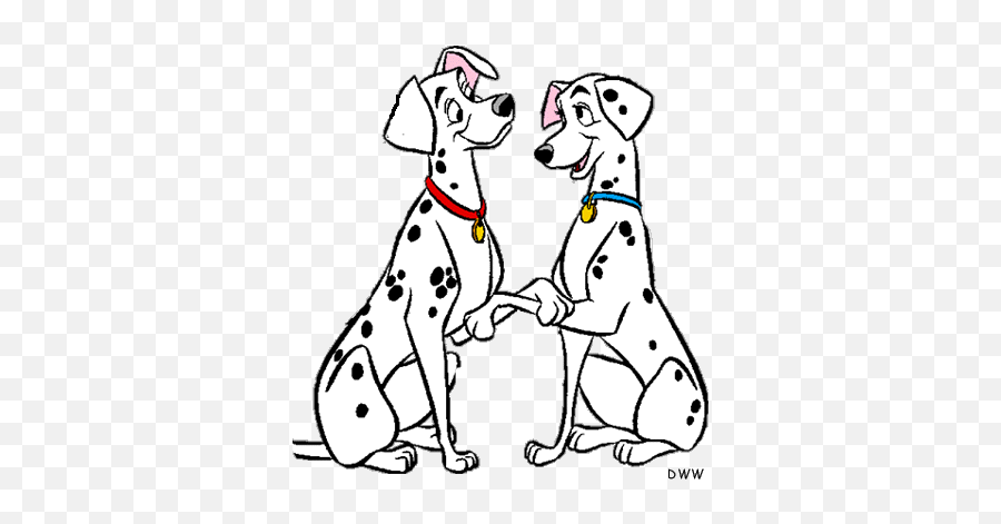 Dalmatian Clipart - 101 Dalmatians Pongo Dog Emoji,Dalmatian Emoji